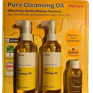 Pure Cleansing Oil Manyo Gentle Make up remover Pure skin 2 pk + Travel Size